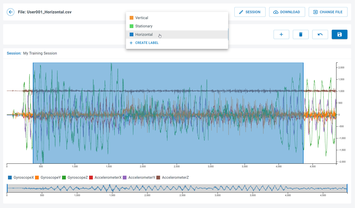 Analytics Studio Data Manager Labeling New Segment Select Label