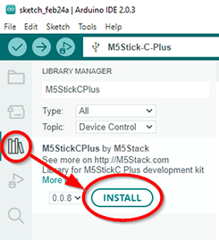 Arduino IDE Library Manager