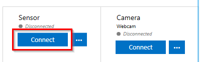 SensiML Data Studio User Interface Device Connect