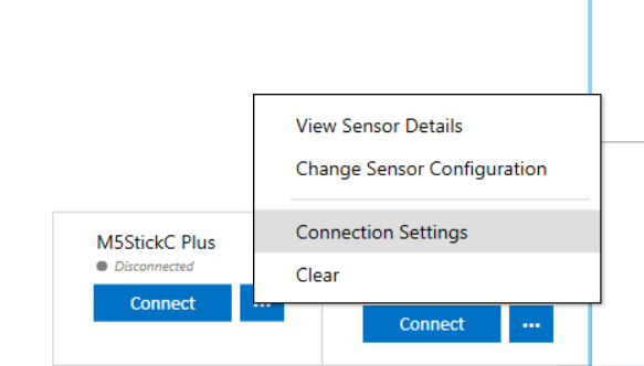 DCL Connection Settings Button