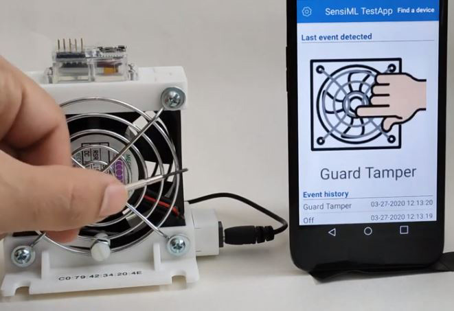SensiML Fan State Condition Monitoring Demo